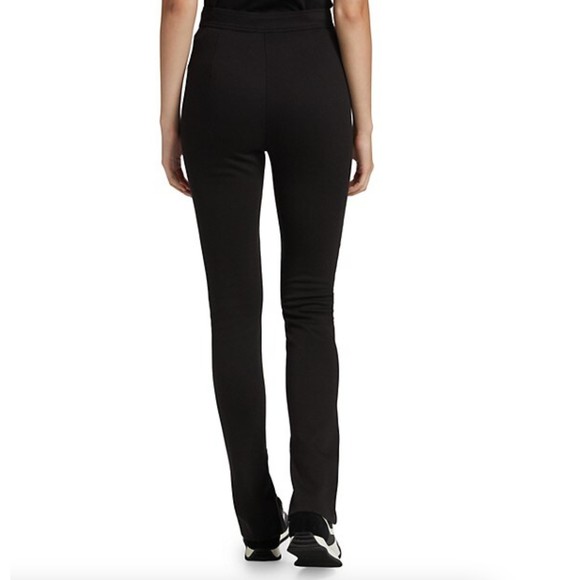 NEW rag & bone Joan Slim Fit women's black Slit cuffs stripe Pants 52%cotton L - Picture 2 of 11